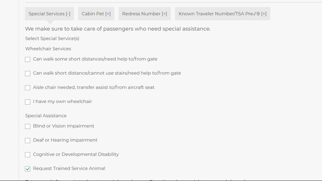 Frontier Airlines - Booking Form